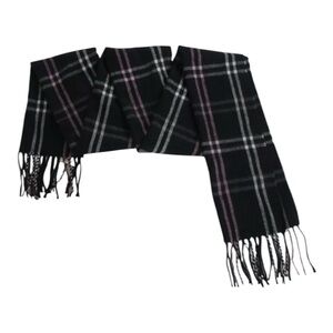 Cejon Black and Pink Plaid Scarf